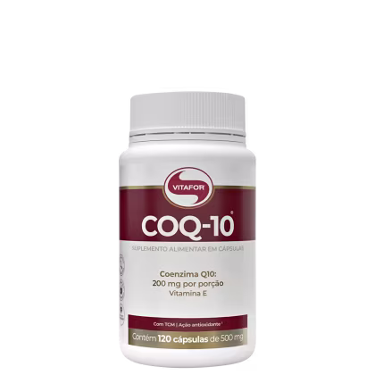 Suplemento Vitamínico Coenzima Q10, da marca Vitafor.