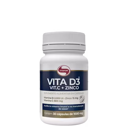 Imagem do produto Vitamina D3 com Vit. C e Zinco 30 caps. Vitafor