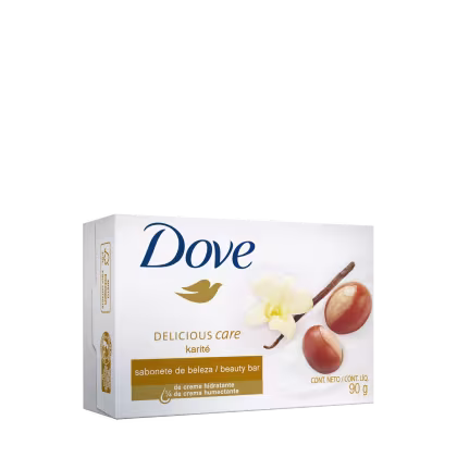Imagem do produto Dove Delicious Care Karité e Baunilha - Sabonete em Barra 90g