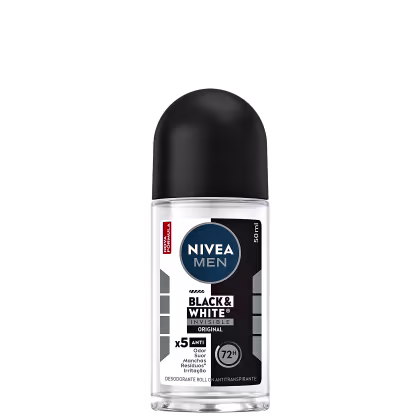Imagem do produto NIVEA MEN Invisible Black & White - Desodorante Antitranspirante Roll-On 50ml