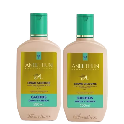 Imagem do produto Aneethun Linha A - Kit Creme Silicone Cachos 250 ml (2 un)