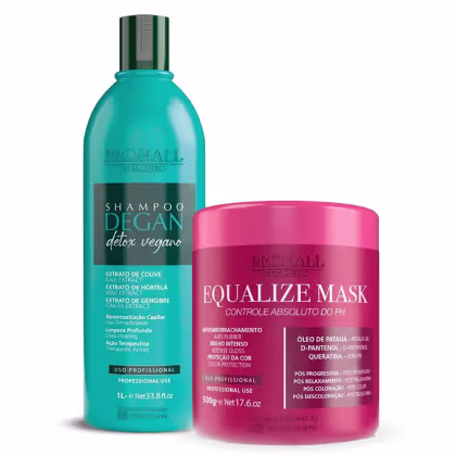 Imagem do produto Kit Prohall Shampoo Degan 1 Litro + Máscara Equalize Mask