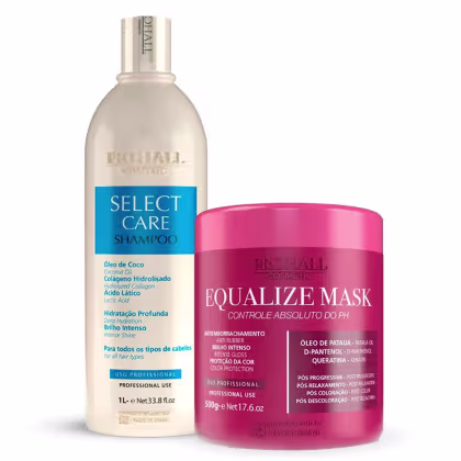 Imagem do produto Kit Prohall Shampoo Select Care 1L + Máscara Equalize 500g