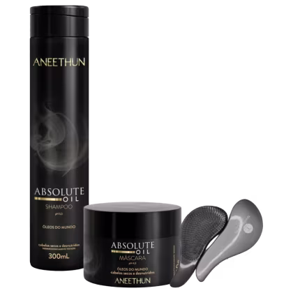 Imagem do produto Kit Absolute Oil Aneethun Shampoo,Máscara Lançamento+Escova