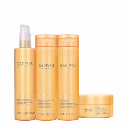 Imagem do produto Kit Cadiveu Professional Nutri Glow Shampoo Condicionador Máscara P e Booster Fluído de Tratamento (4 produtos)