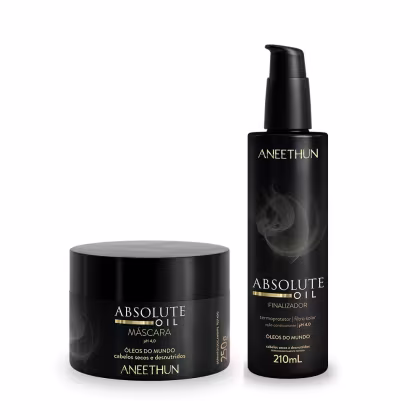 Imagem do produto Kit Aneethun Absolute Oil Máscara 250g + Finalizador Termoprotetor 210ml