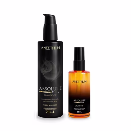 Imagem do produto Kit Aneethun Absolute Oil Finalizador Termoprotetor 210ml + Óleo 55ml