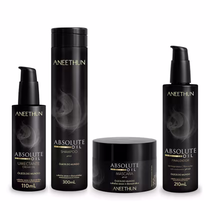 Imagem do produto Kit Aneethun Absolute Oil Shampoo 300ml + Máscara 250g + Umectante 110ml + Finalizador 210ml