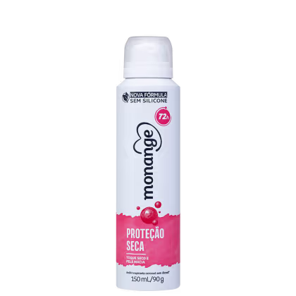 Imagem do produto Monange Proteção Seca - Desodorante Aerossol Antitranspirante Feminino  150ml