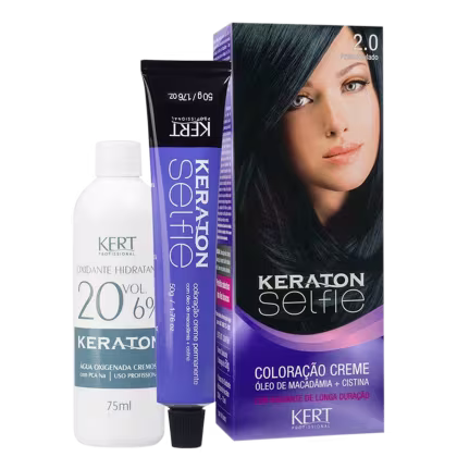 Imagem do produto Kit Keraton Selfie 2.0 Preto Azulado + Oxigenada (2 Produtos)