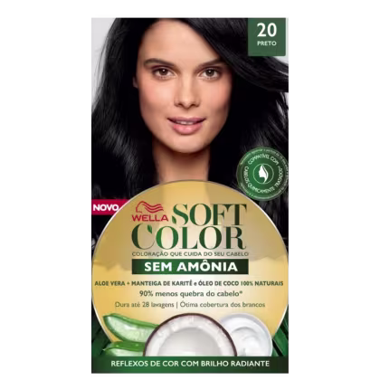 Imagem do produto Kit Soft Color 20 Preto - Coloração Permanente 