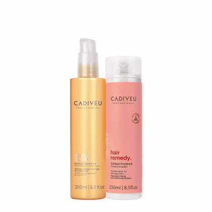 Imagem do produto Kit Cadiveu Essentials Hair Remedy Shampoo e Nutri Glow Booster (2 produtos)