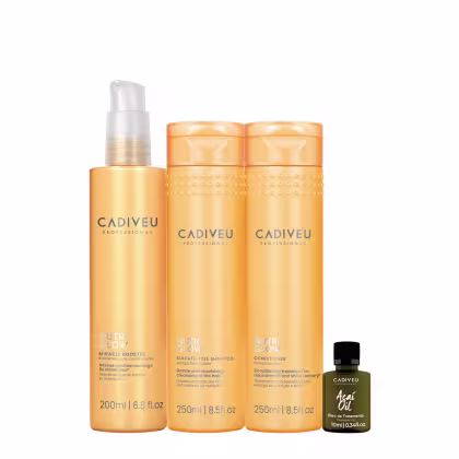 Imagem do produto Kit Cadiveu Professional Nutri Glow Shampoo Condicionador Pré-Shampoo  e Açaí Oil  (4 produtos)