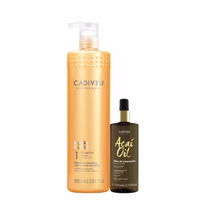 Imagem do produto Kit Cadiveu Professional Nutri Glow  Shampoo G e Açaí Oil 110 (2 produtos)