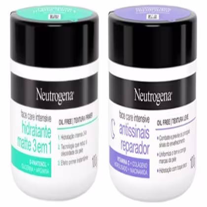 Imagem do produto Kit Hidratante Facial Neutrogena Face Care Matte + Noturno