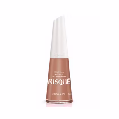 Imagem do produto Risqué Ouro Nude - Esmalte Metálico 8ml