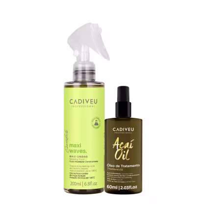 Imagem do produto Kit Cadiveu  Professional Essentials Maxi Ondas e Açaí Oil 60 (2 produtos)