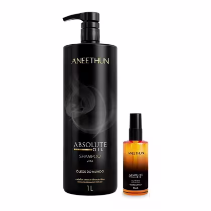 Imagem do produto Kit Aneethun Absolute Oil - Shampoo 1l + Óleo 55ml