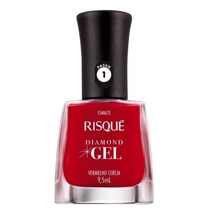 Imagem do produto Risqué Diamond Gel Vermelho Cereja - Esmalte Cremoso 9,5ml