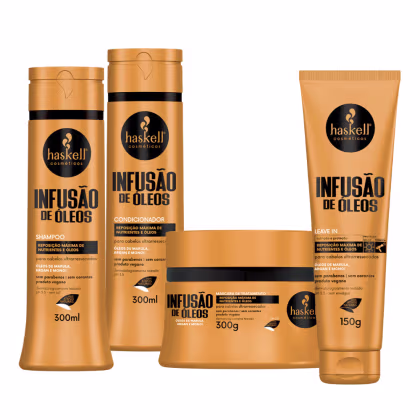 Imagem do produto Kit Haskell Infusão de Óleos Sh. Cond + Máscara 300ml + Leave In