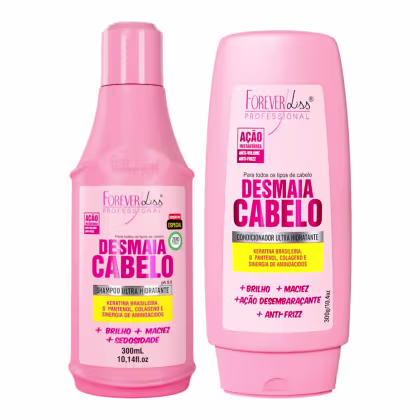 Imagem do produto Forever Liss Kit Desmaia Cabelo Shampoo 300ml, Condicionador 300g