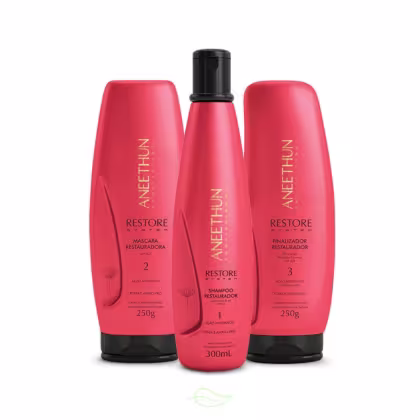Imagem do produto Kit Restaurador Aneethun Restore System 3 Produtos