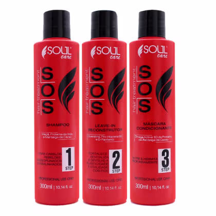 Imagem do produto Kit Soul Care SOS Hair Treatment 3 Steps (3 Produtos)