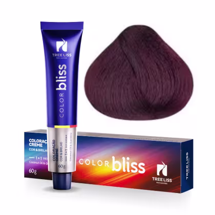 Imagem do produto TreeLiss Profissional Color Bliss 5.65 Castanho Claro Vermelho Acaju - Tonalizante Capilar 60g