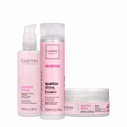Imagem do produto Kit Cadiveu Professional Essentials Quartzo Shine Shampoo Máscara e Pré Shampoo (3 produtos)