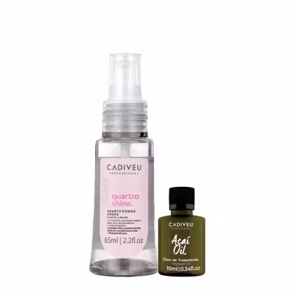 Imagem do produto Kit Cadiveu Professional Essentials Quartzo Shine Óleo e Açaí Oil (2 produtos)