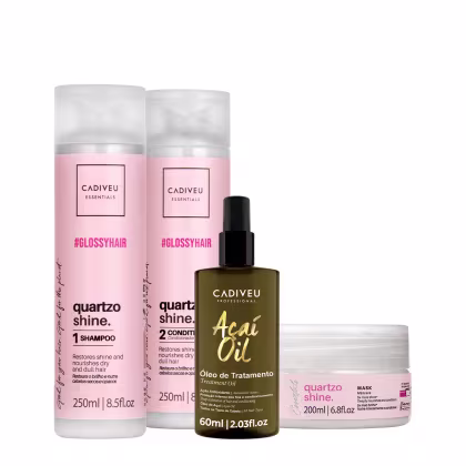 Imagem do produto Kit Cadiveu Essentials Quartzo Shine Açaí Oil (4 Produtos)