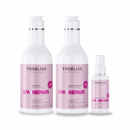 Imagem do produto Kit Tratamento Spa e Repair Metal Control Treeliss Profissional -  3 itens
