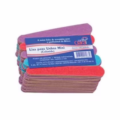 Imagem do produto Santa Clara Colorida - Mini Lixa para Unhas (144 Unidades)