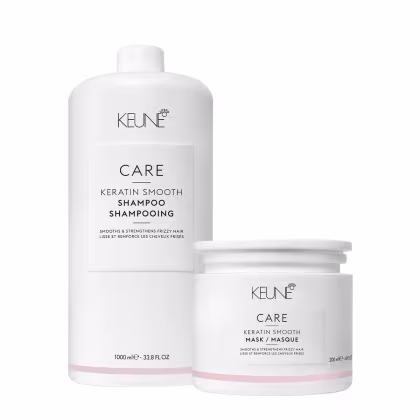 Imagem do produto Kit Keune Care Keratin Smooth Shampoo Litro e Máscara (2 produtos)