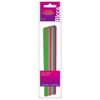 Imagem do produto Ricca Colors Lixa Descartável de Unha (6 Unidades)