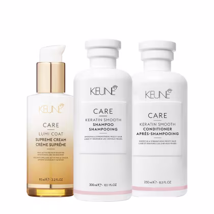 Imagem do produto Kit Keune Care Keratin Smooth Shampoo Condicionador e Lumi Coat Supreme Cream (3 produtos)