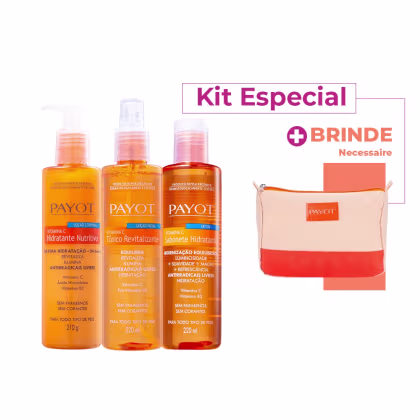 Imagem do produto Kit Payot Complexo Vitamina C + Sabonete Líquido Tônico Facial + Loção Hidratante Corporal (3 produtos) +