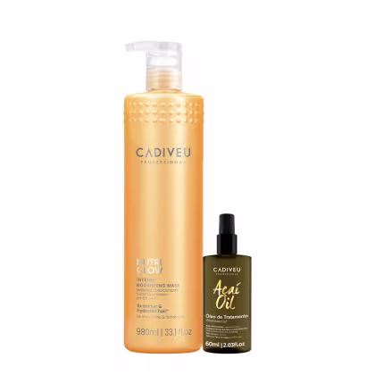 Imagem do produto Kit Cadiveu Professional Nutri Glow Máscara G e Açaí Oil 60 (2 produtos)