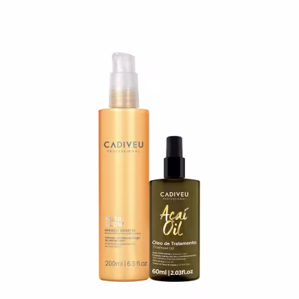 Imagem do produto Kit Cadiveu Professional Nutri Glow Booster Fluído de Pré Tratamento e Açaí Oil 60 (2 produtos)
