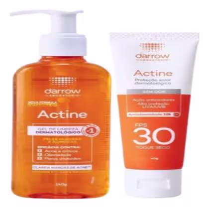 Imagem do produto Kit Facial Darrow Actine Protetor + Gel De Limpeza