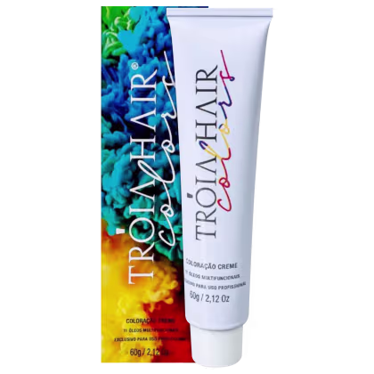 Imagem do produto Coloração em Creme Permanente Castanho Claro Marrom #5.7  - Troia Hair colors 60g