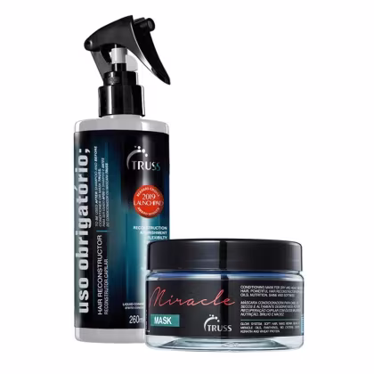 Máscara capilar Truss Miracle de 180g e Spray Reconstrutor de 260ml