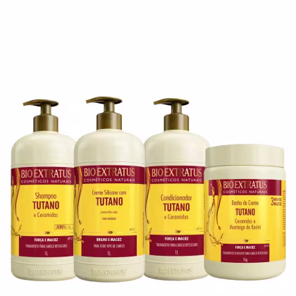 Imagem do produto Kit Bio Extratus Tutano Shampoo Máscara Leave-in e Condicionador (4 produtos)