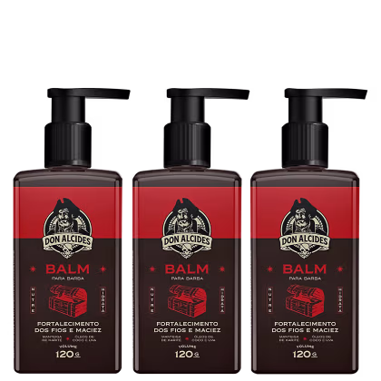 Imagem do produto 3X BALM HIDRATANTE PARA BARBA 120G BARBA NEGRA DON ALCIDES