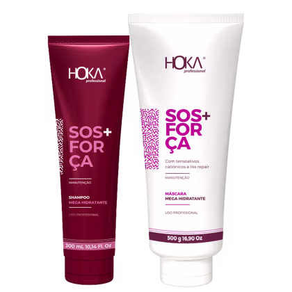 Imagem do produto Kit Hoka Cosméticos S.O.S + Força Home Care (2 Produtos)