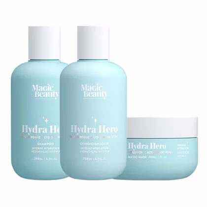 Imagem do produto Kit Magic Beauty Hydra Hero -  Shampoo 250ml e Condicionador 250ml e Máscara 200g