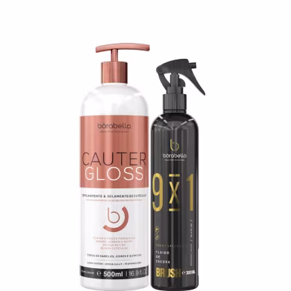Imagem do produto Borabella Cauter Gloss 500ml + Fluido Escova Brush 300ml