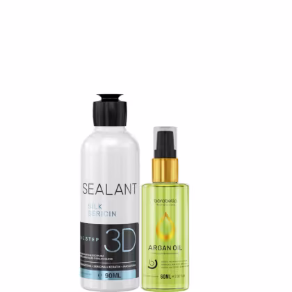 Borabella Selagem 3D Semi Definitiva 90ml + Óleo Argan 60ml