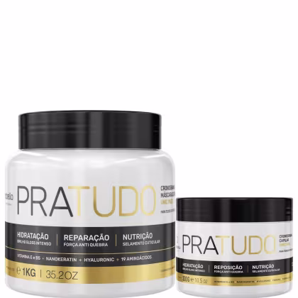 Duas máscaras Borabella Pratudo, sendo 1kg e 300g