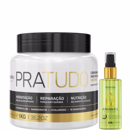 Imagem do produto Borabella Máscara Pratudo 1kg + Óleo de Argan 60ml